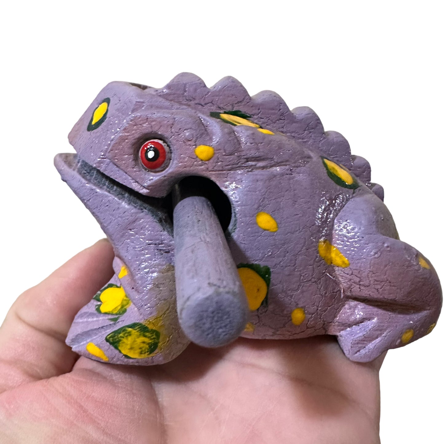 3" Medium Lavender Musical Percussion Frog