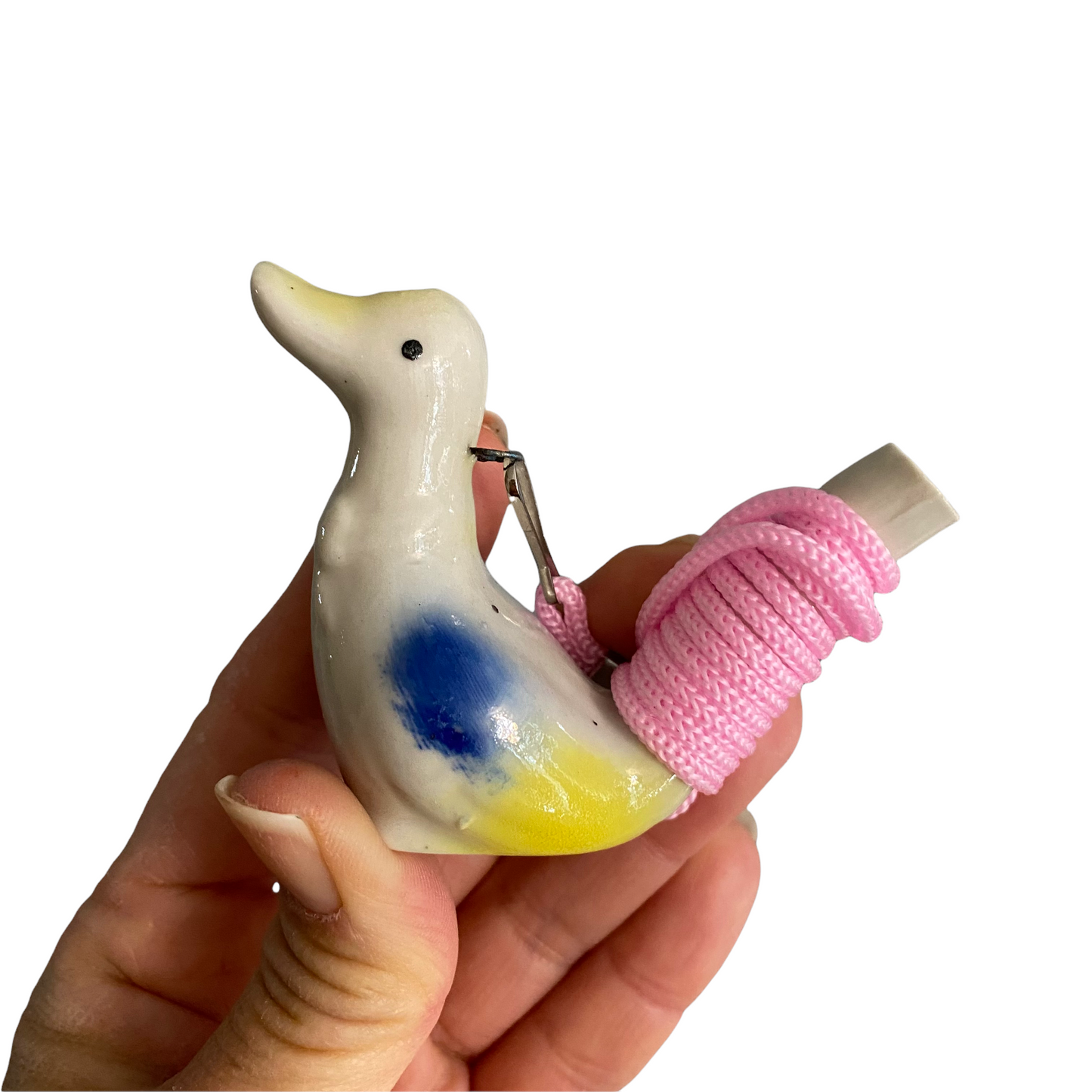 Ceramic Water Whistle Wind Instrument Duck