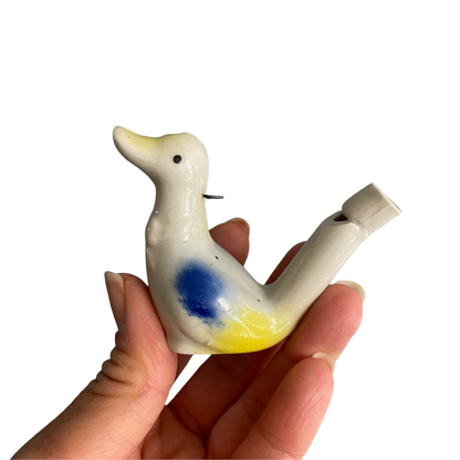 Ceramic Water Whistle Wind Instrument Duck