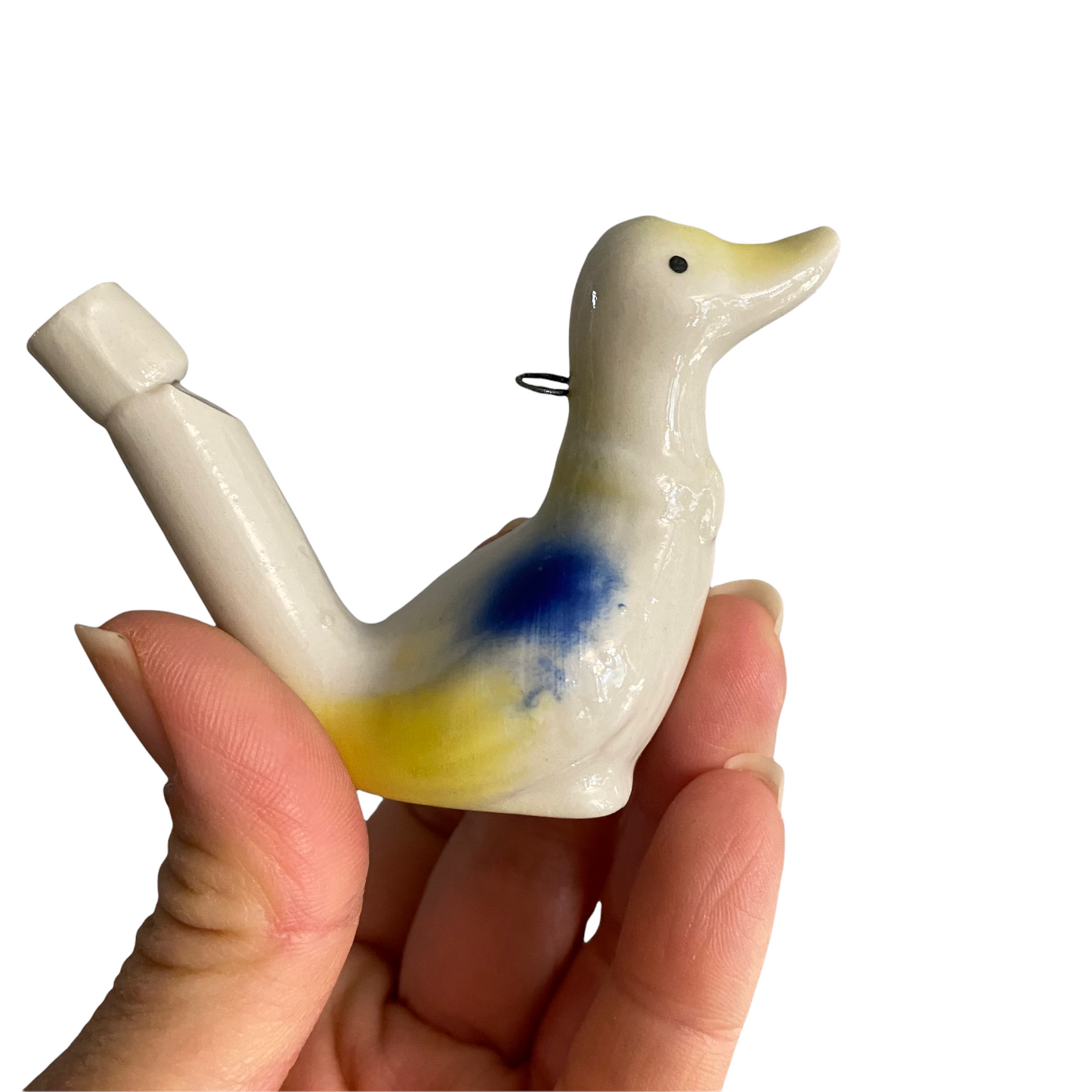 Ceramic Water Whistle Wind Instrument Duck