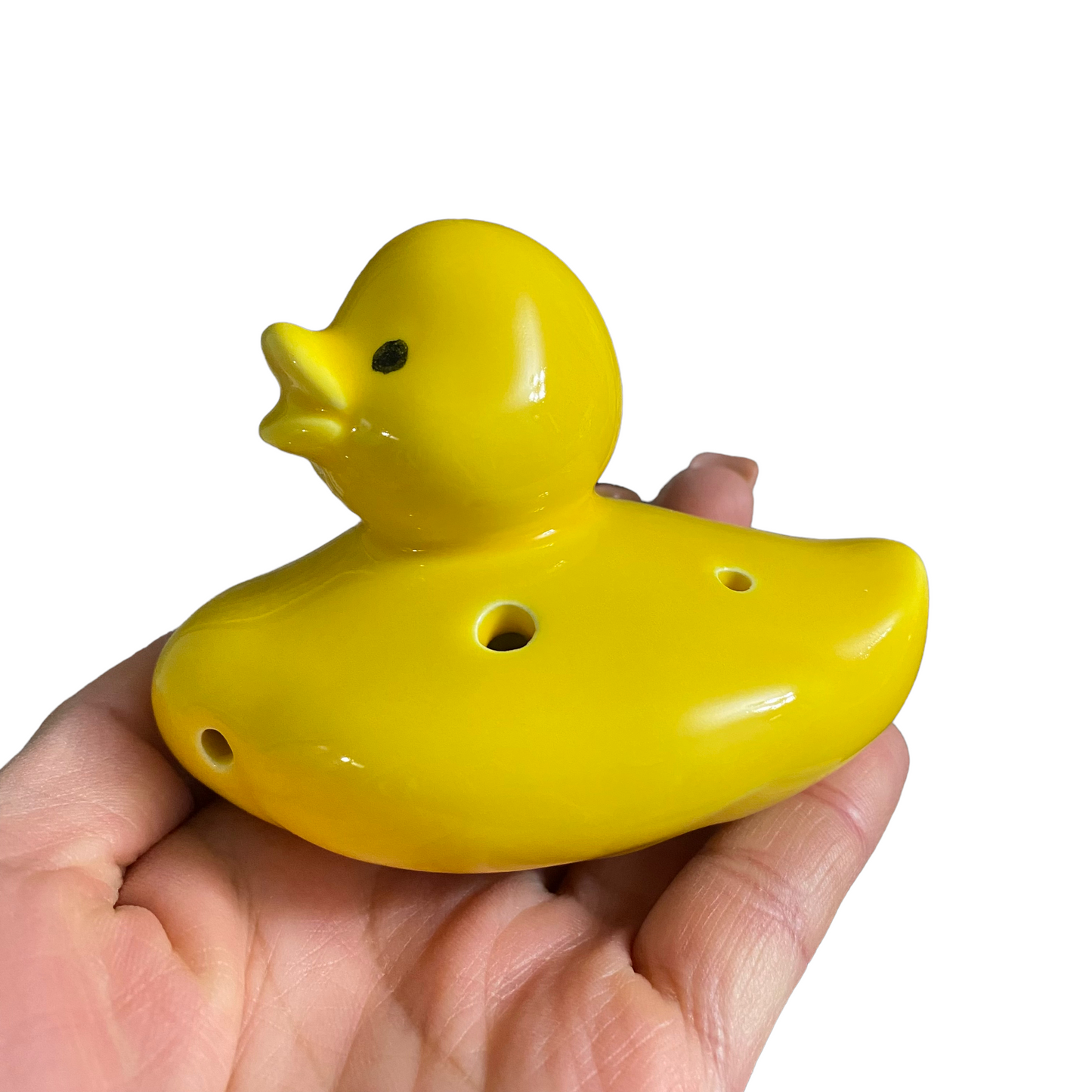 Ceramic Duck Ocarina Yellow