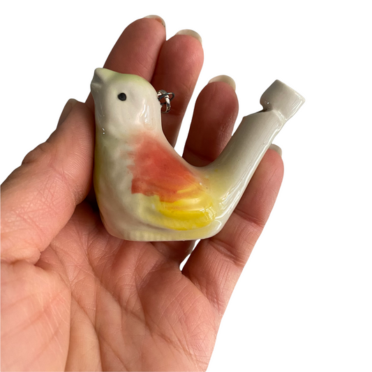 Ceramic Water Whistle Wind Instrument Bird