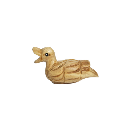 Wooden Musical Whistle Duck Noise Maker Percussion Figurine