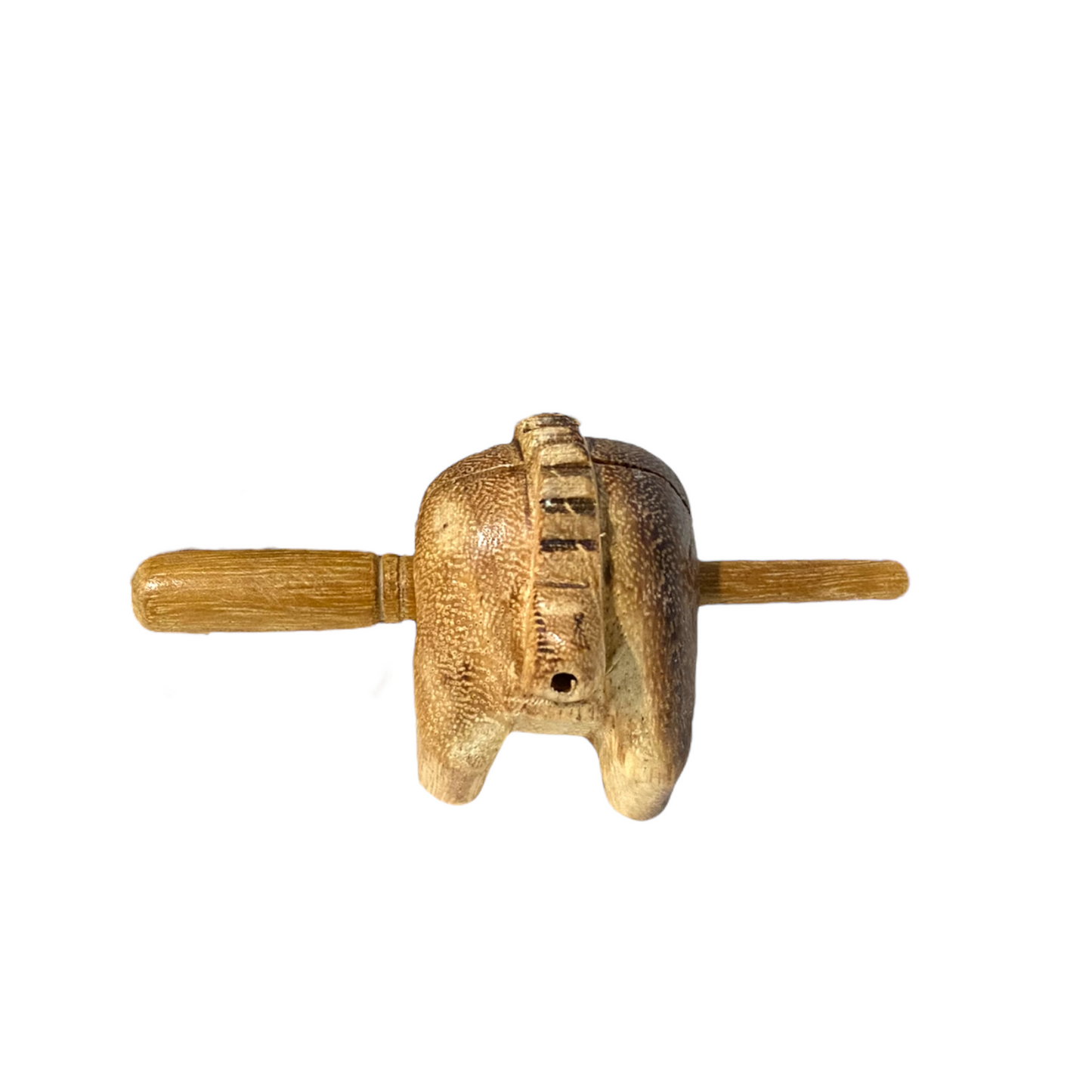 3" Wooden Cat Percussion Whistle Instrument