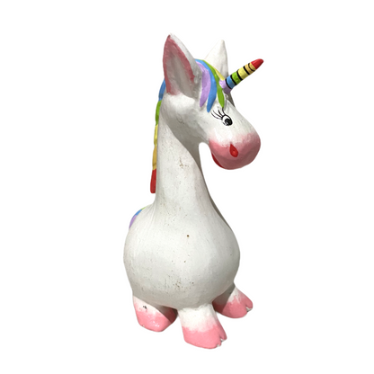 Wooden Unicorn Decoration Figurine