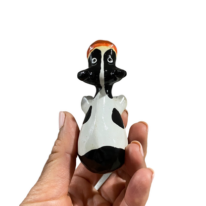 Wooden Cow Shelf Figurine Decoration