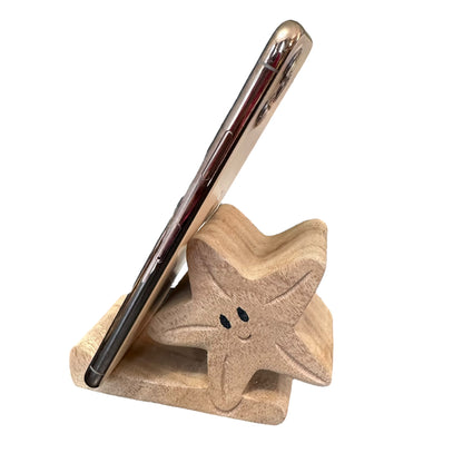 Wooden Starfish Phone Holder