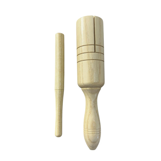 Wooden Slit Drum – Montessori Rhythm Instrument for Kids’ Music Learning