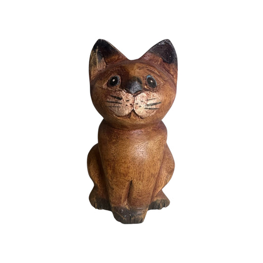 Wooden Cat Musical Whistle – Sitting Cat Style