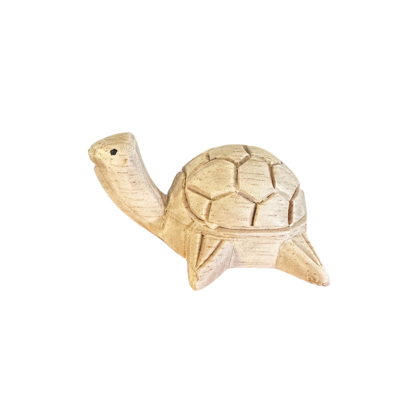 Mini Wooden Turtle Figurine