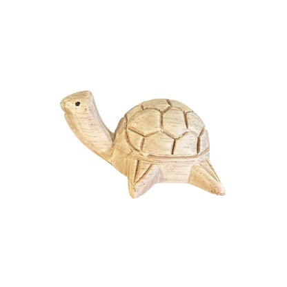 Mini Wooden Turtle Figurine