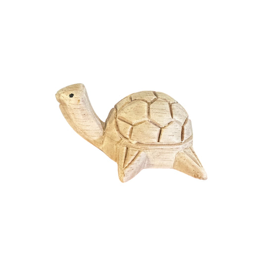 Mini Wooden Turtle Figurine