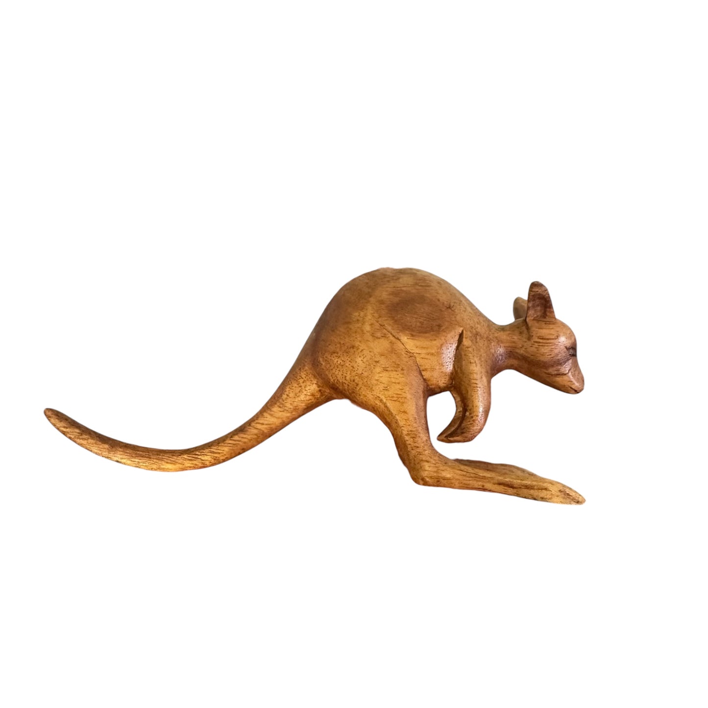Wooden Kangaroo Figurine