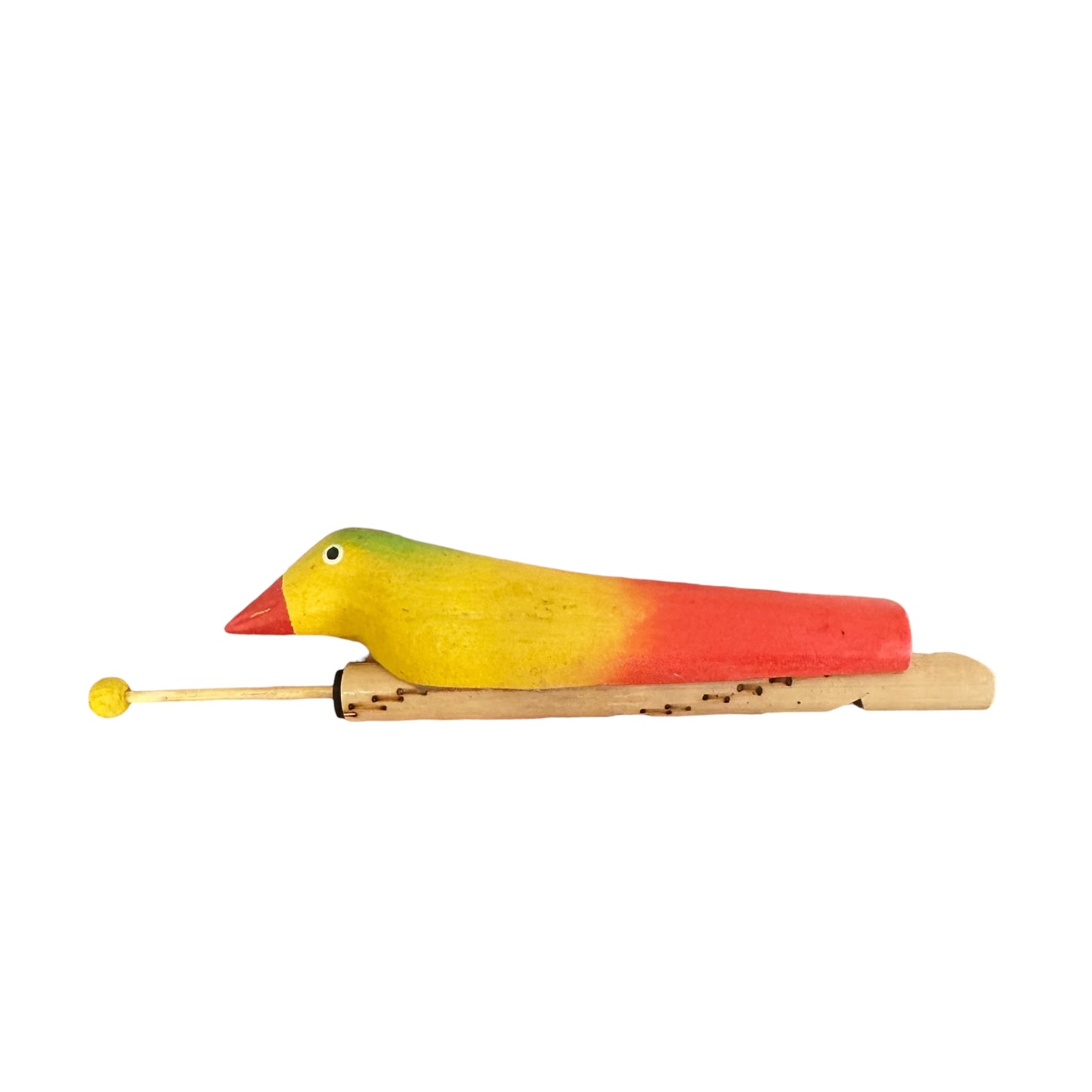 Yellow Wooden Bird Song Whistle