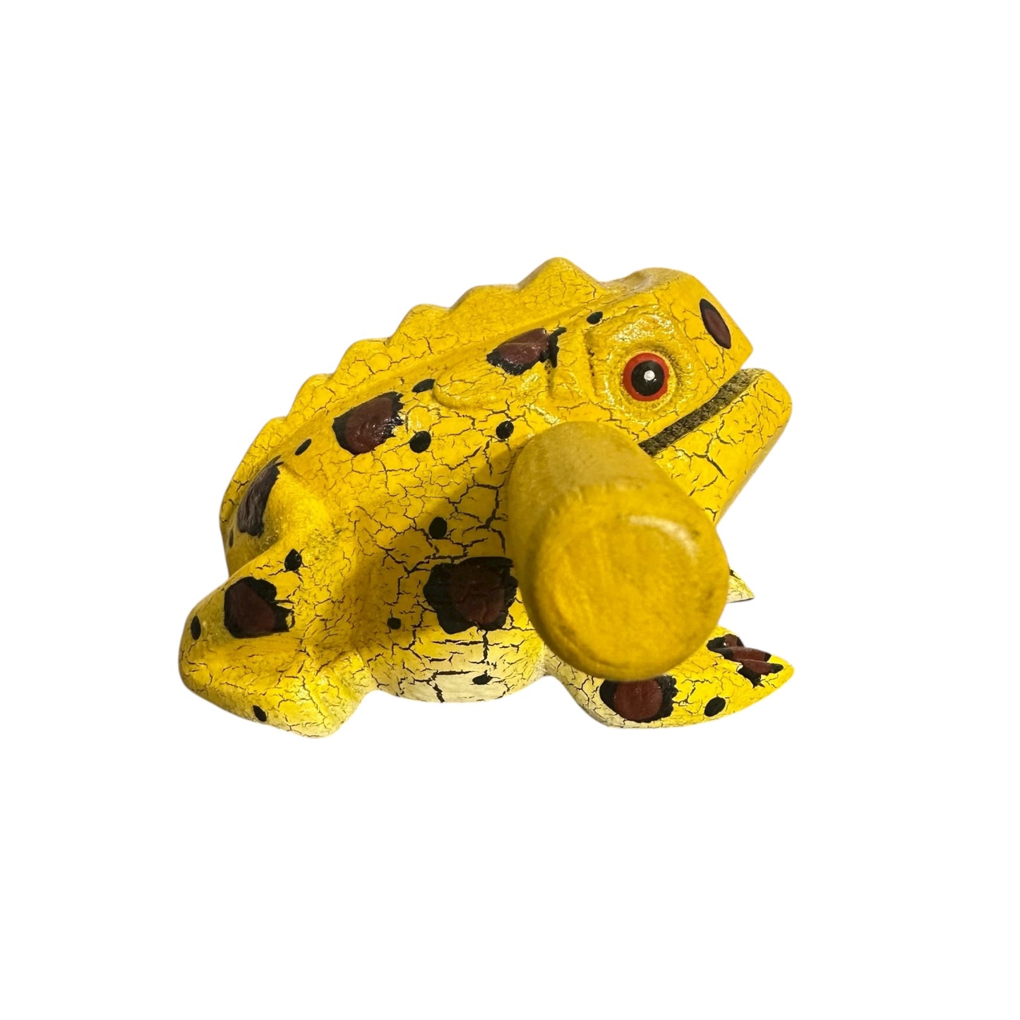 3" Wooden Musical Frog - Mango Design (Percussion Instrument)