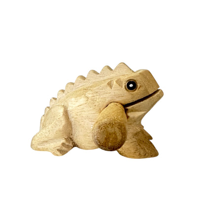 3" Wooden Musical Frog - Natural (Percussion Instrument)