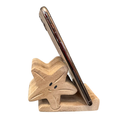 Wooden Starfish Phone Holder