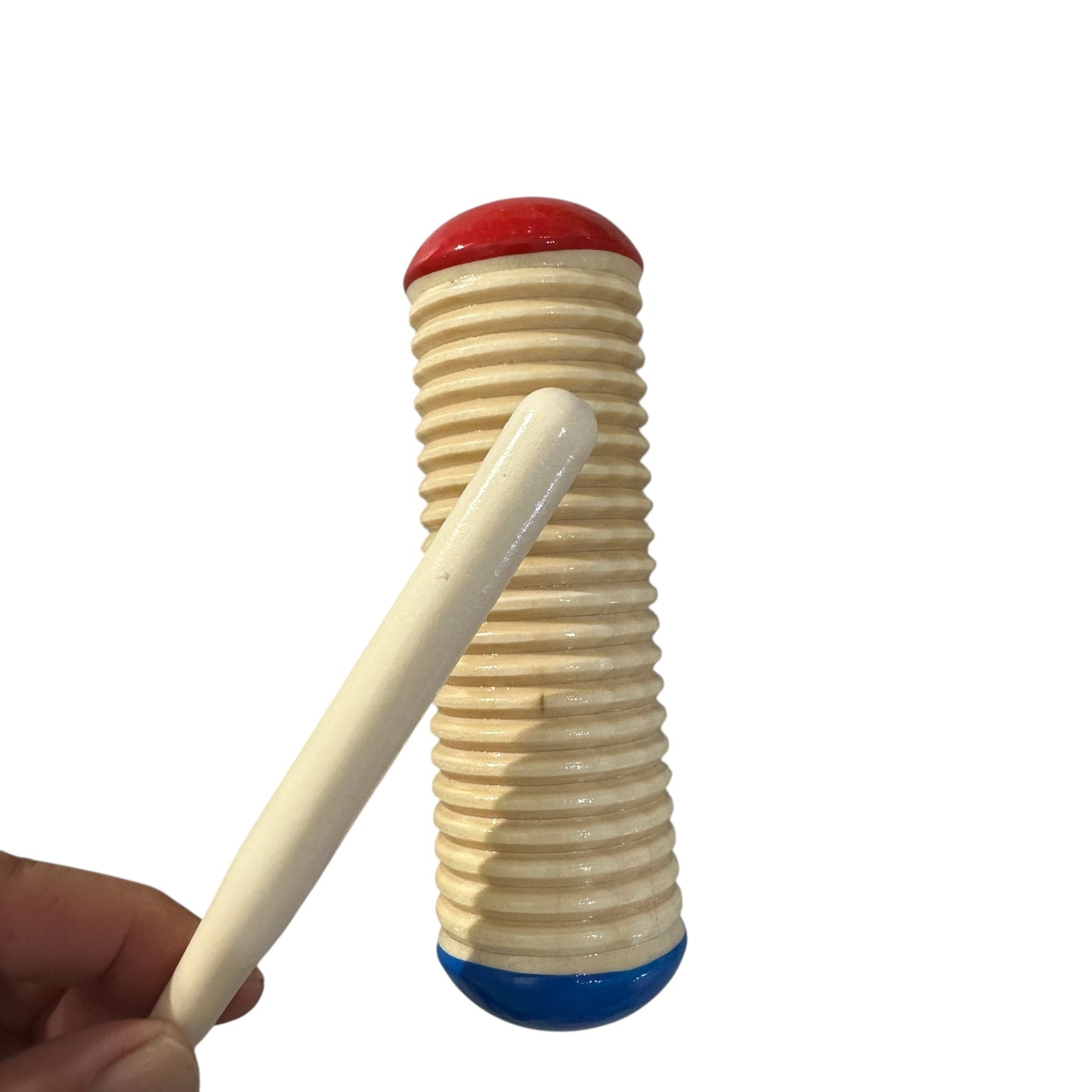 Wooden Guiro Shaker – Montessori Rhythm Instrument for Kids’ Music Learning