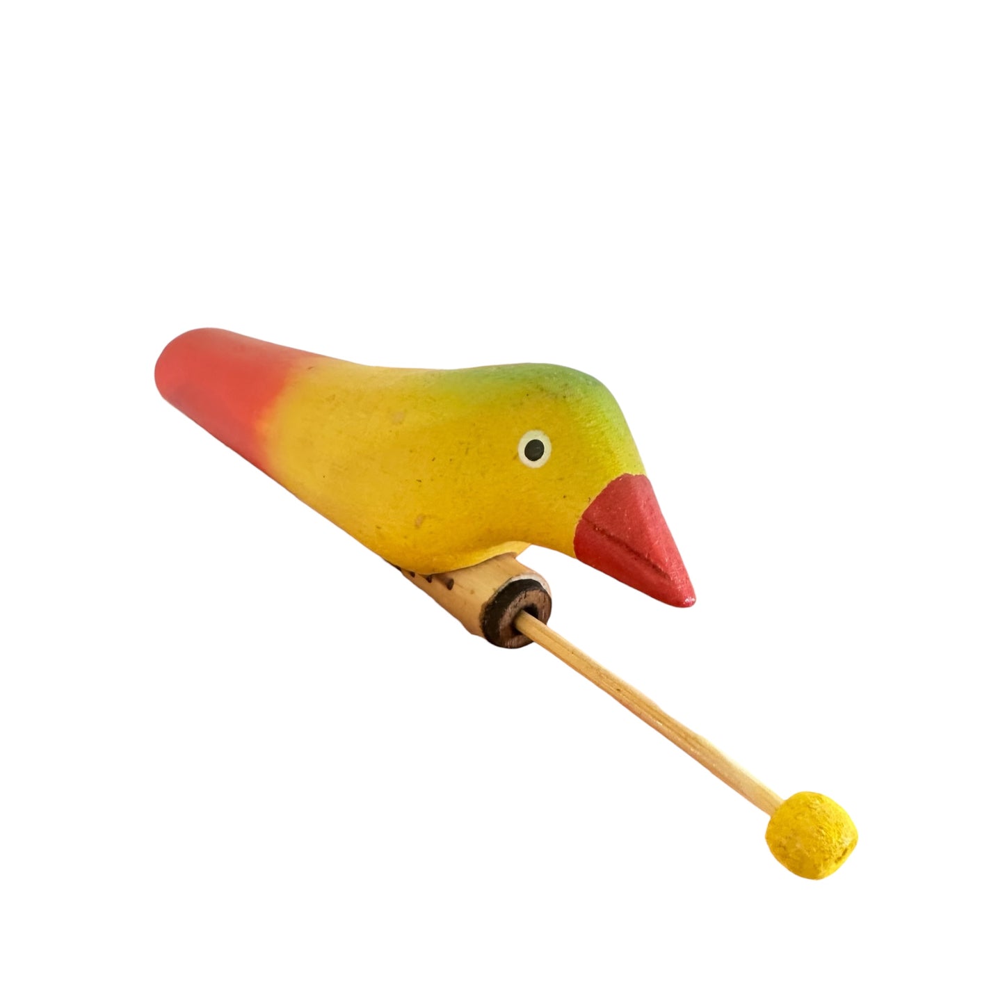 Yellow Wooden Bird Song Whistle