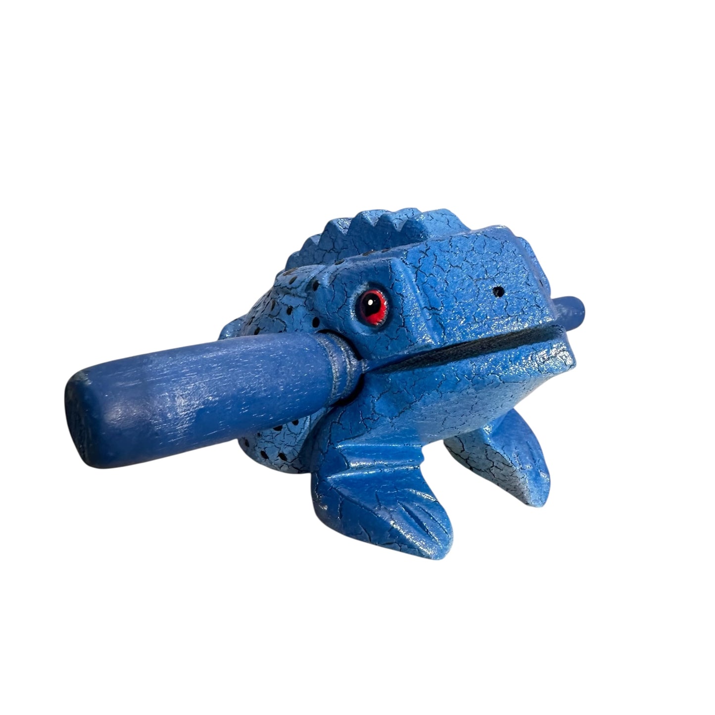 4" Large Blue Dart Frog Musical Frog Percussion Instrument