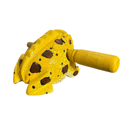 2" Wooden Musical Frog - Mango Design (Percussion Instrument)