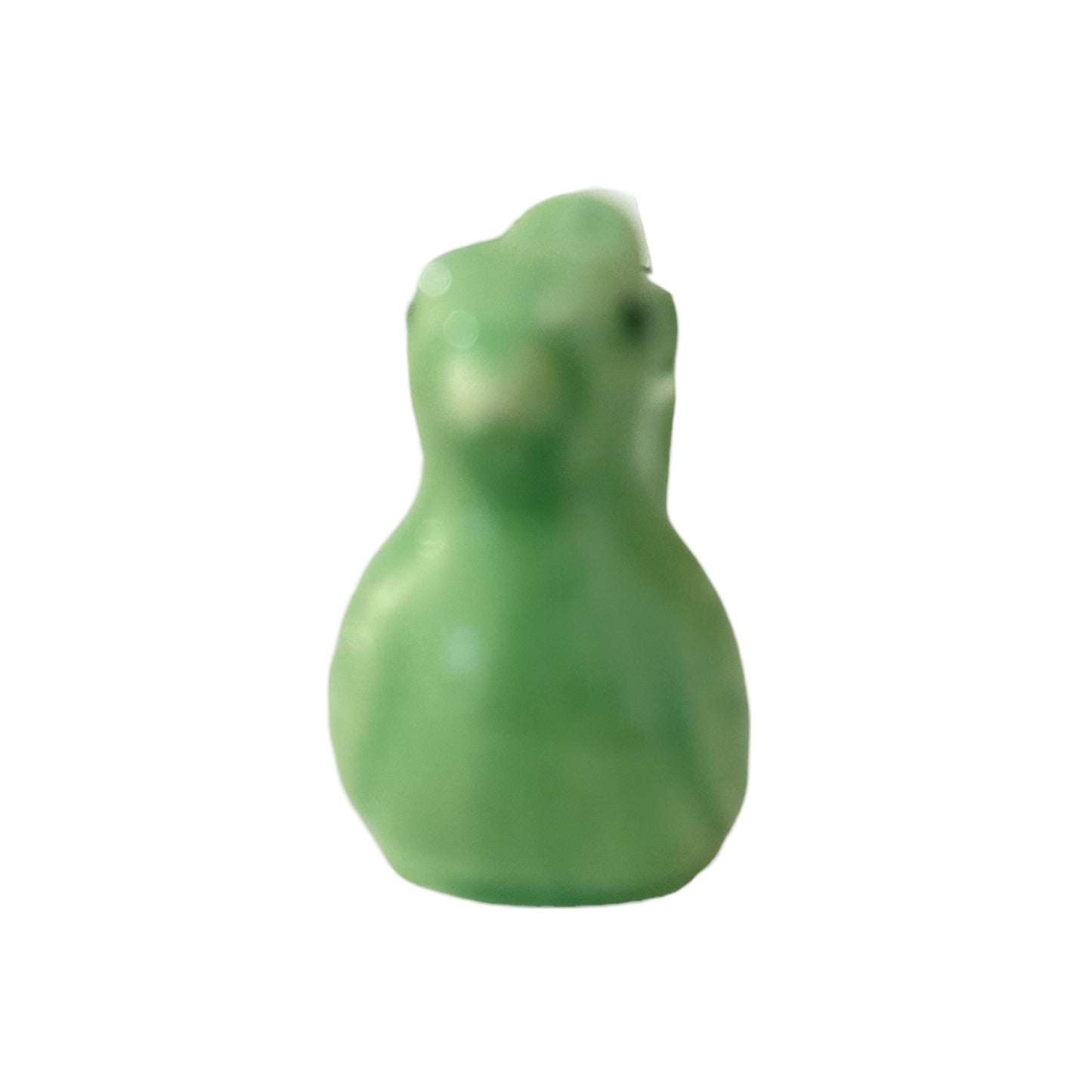 Ceramic Water Whistle Wind Instrument Green Crest Bird