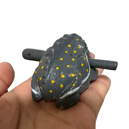 1.5" Extra Small Grey Frog Musical Frog Percussion Instrument