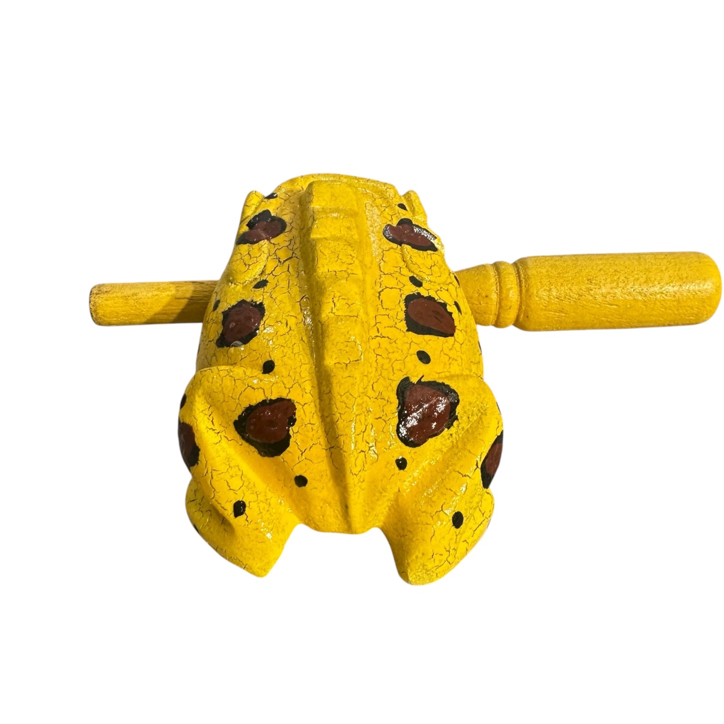 3" Wooden Musical Frog - Mango Design (Percussion Instrument)