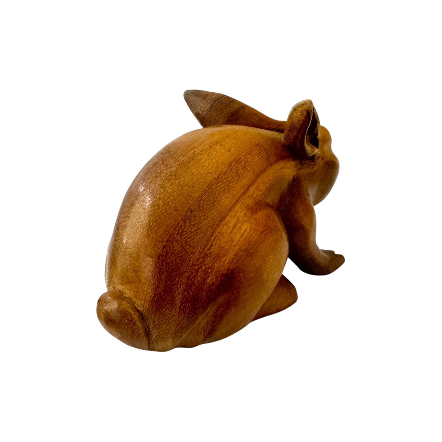 Earth Bunny – Hand-Carved Wooden Rabbit Figurin Large Size