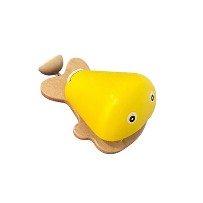Wooden Fish Castanet | Montessori Music Toy, Sound Therapy Yellow