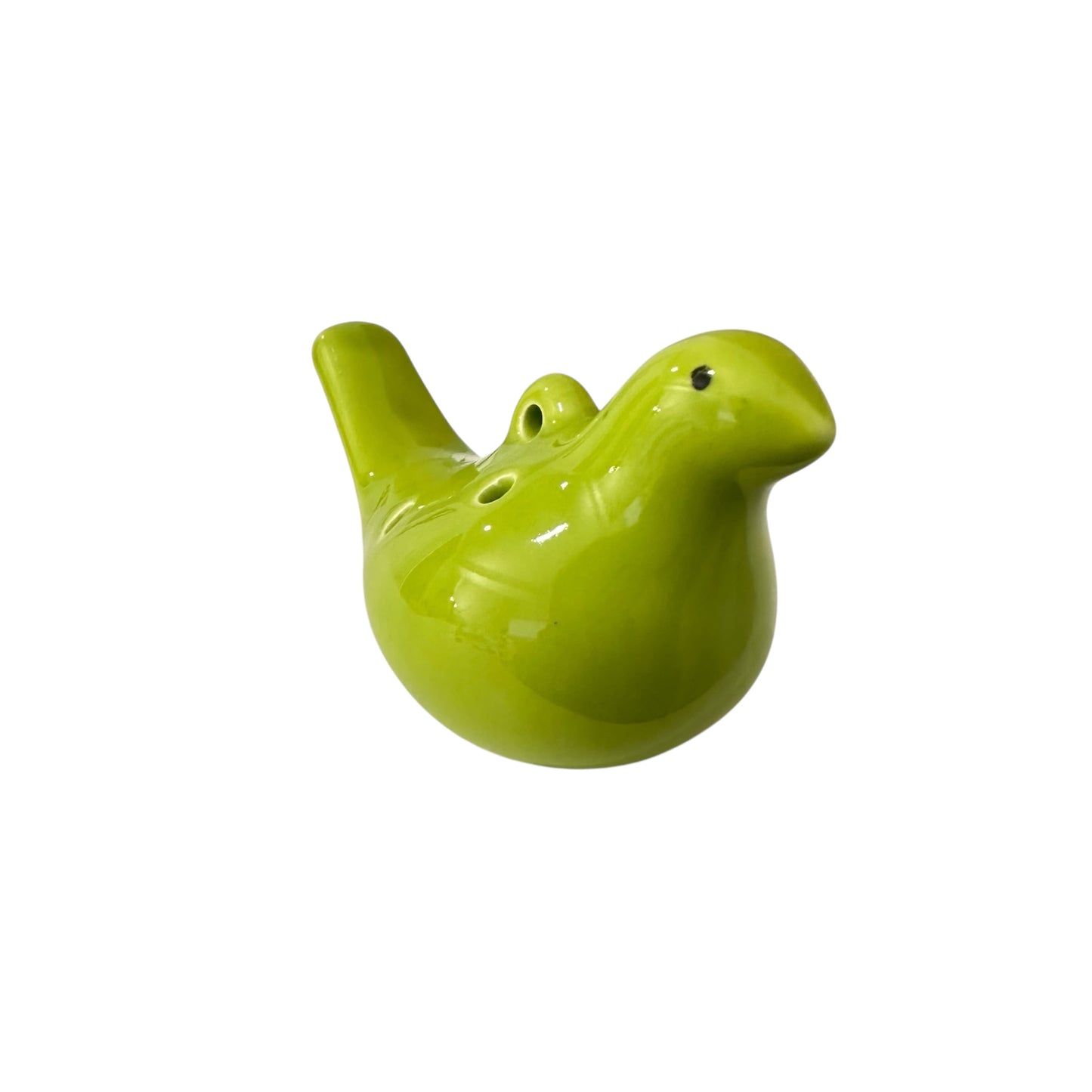 Ceramic Bird Ocarina - 6-Hole Musical Instrument - Lime