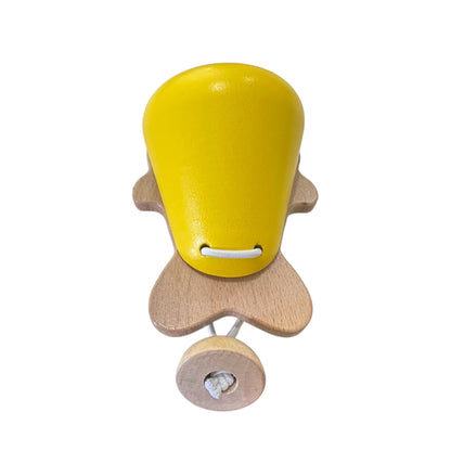 Wooden Fish Castanet | Montessori Music Toy, Sound Therapy Yellow
