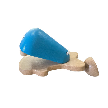 Wooden Fish Castanet | Montessori Music Toy, Sound Therapy Blue
