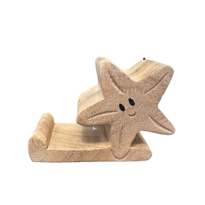 Wooden Starfish Phone Holder