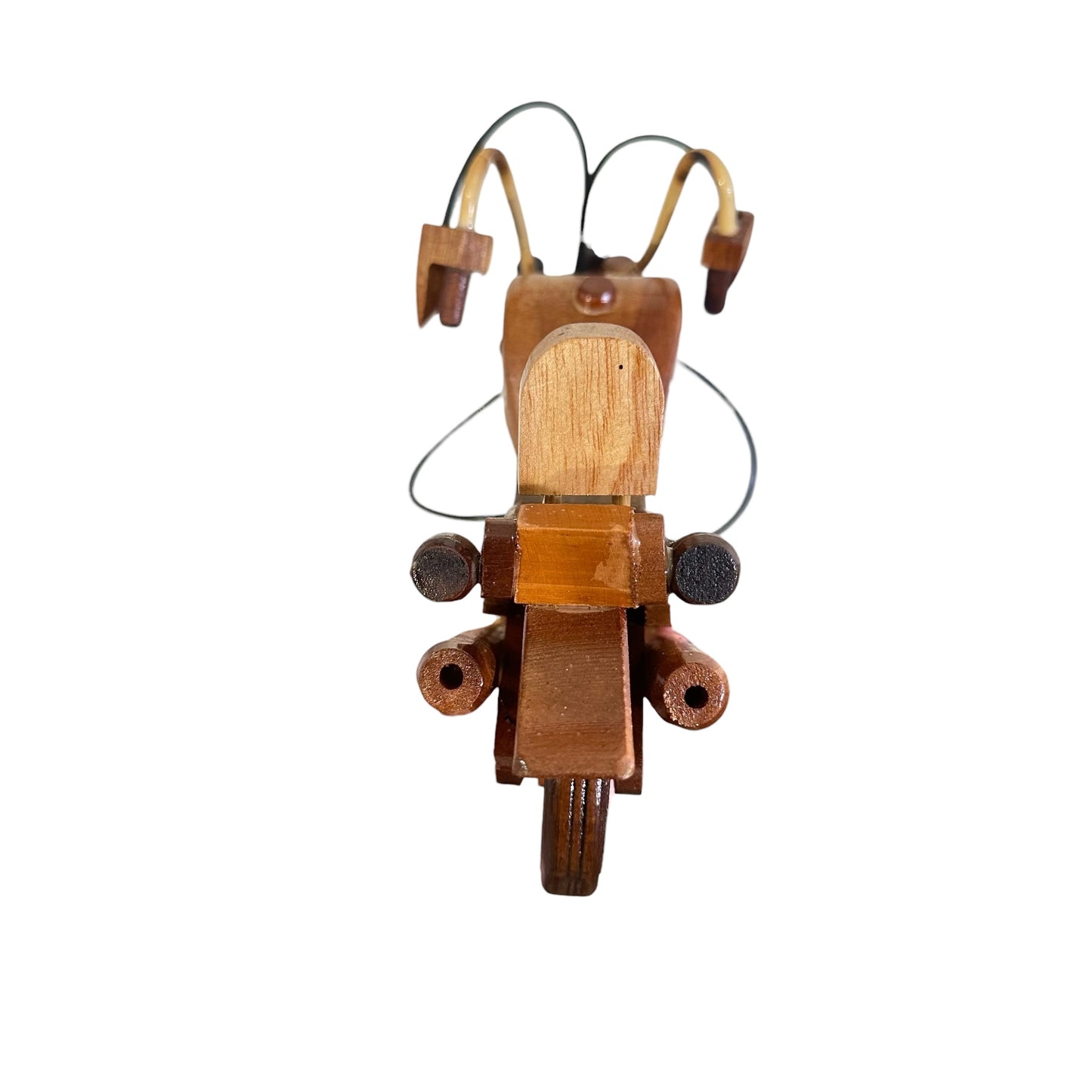 Large Wooden Motorcycle Chopper Decor
