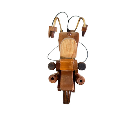 Large Wooden Motorcycle Chopper Decor
