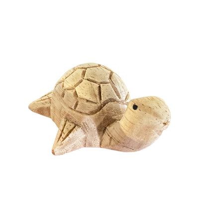 Mini Wooden Turtle Figurine