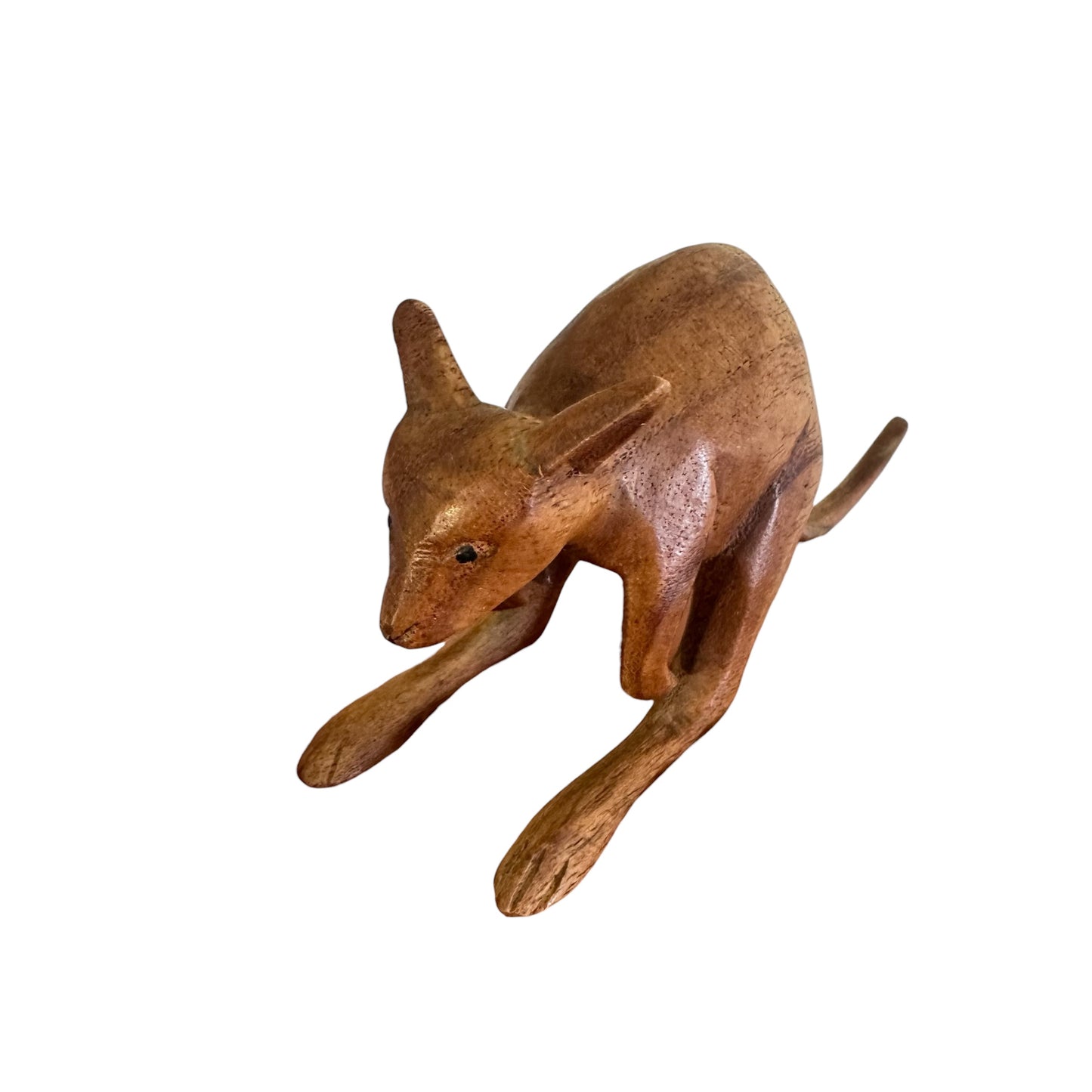Wooden Kangaroo Figurine