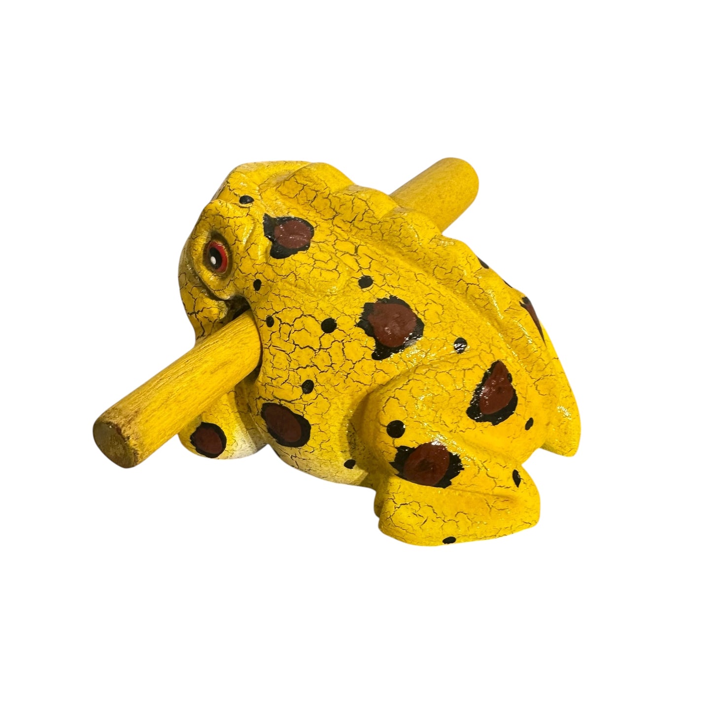 2" Wooden Musical Frog - Mango Design (Percussion Instrument)