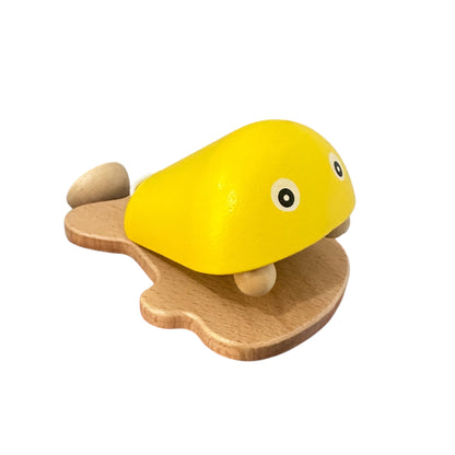 Wooden Fish Castanet | Montessori Music Toy, Sound Therapy Yellow