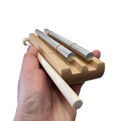 Wooden Chime - 2-Tone Musical Instrument - Sound Healing Meditation Tool