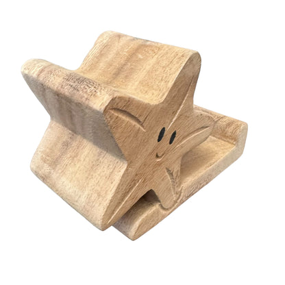 Wooden Starfish Phone Holder