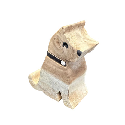 Wooden Husky Phone Holder