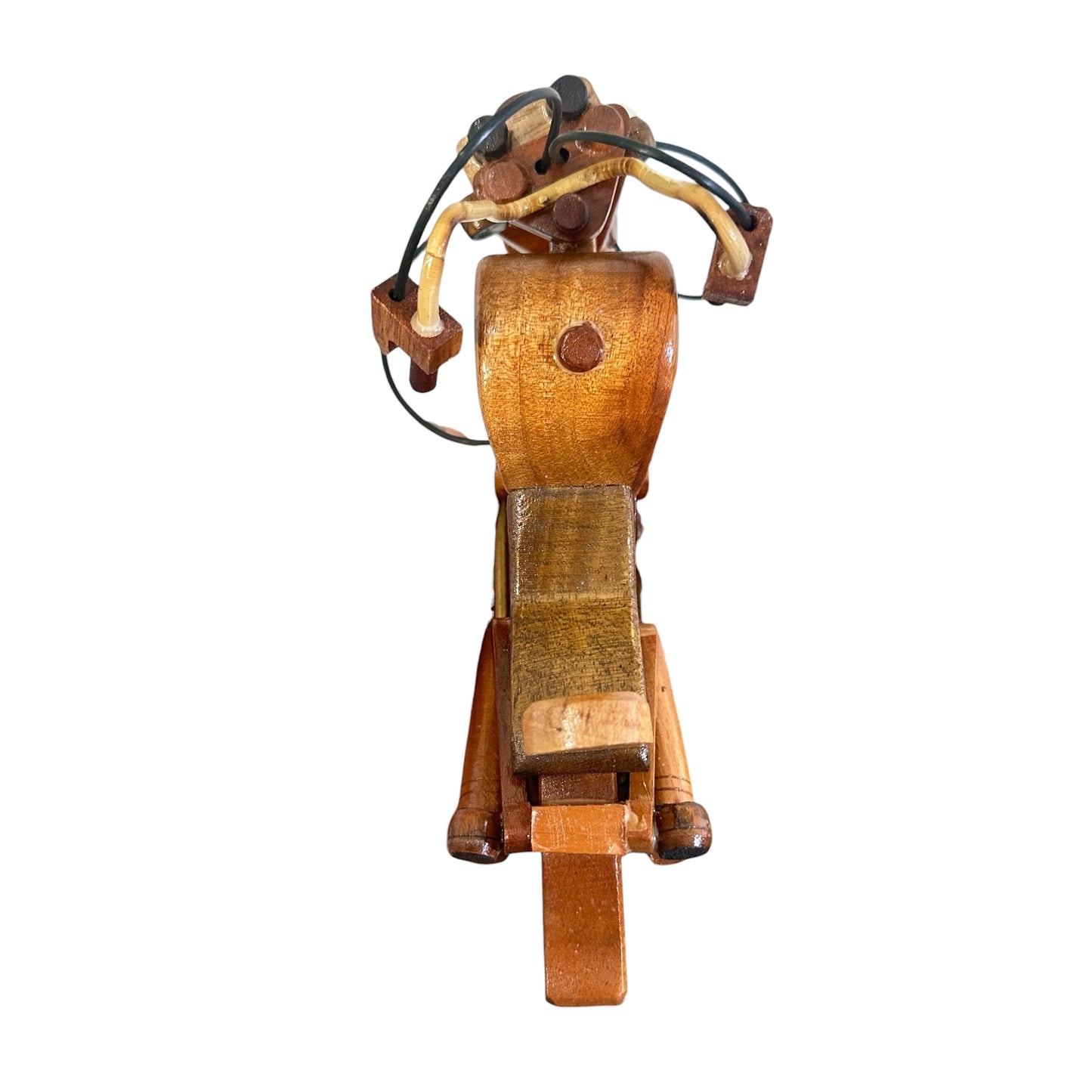 Large Wooden Motorcycle Chopper Decor