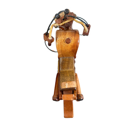 Large Wooden Motorcycle Chopper Decor