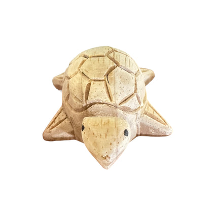Mini Wooden Turtle Figurine