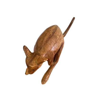 Wooden Kangaroo Figurine