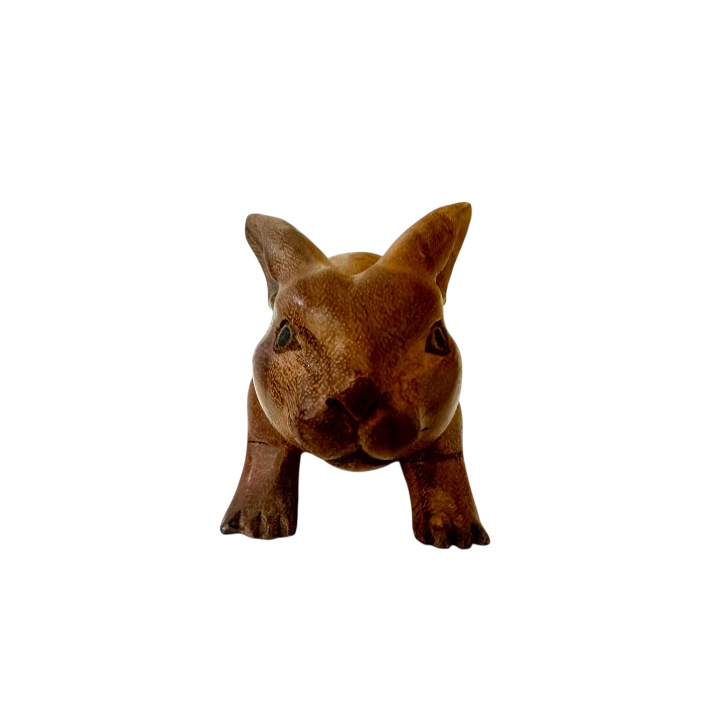 Earth Bunny – Hand-Carved Wooden Rabbit Figurin Large Size