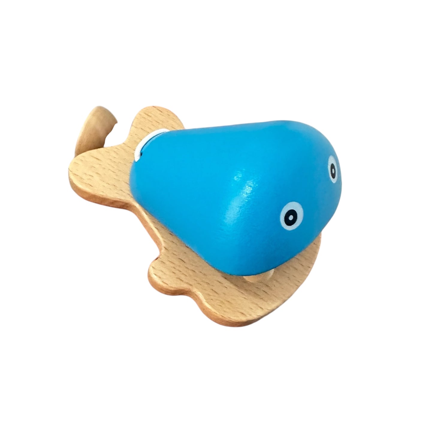 Wooden Fish Castanet | Montessori Music Toy, Sound Therapy Blue