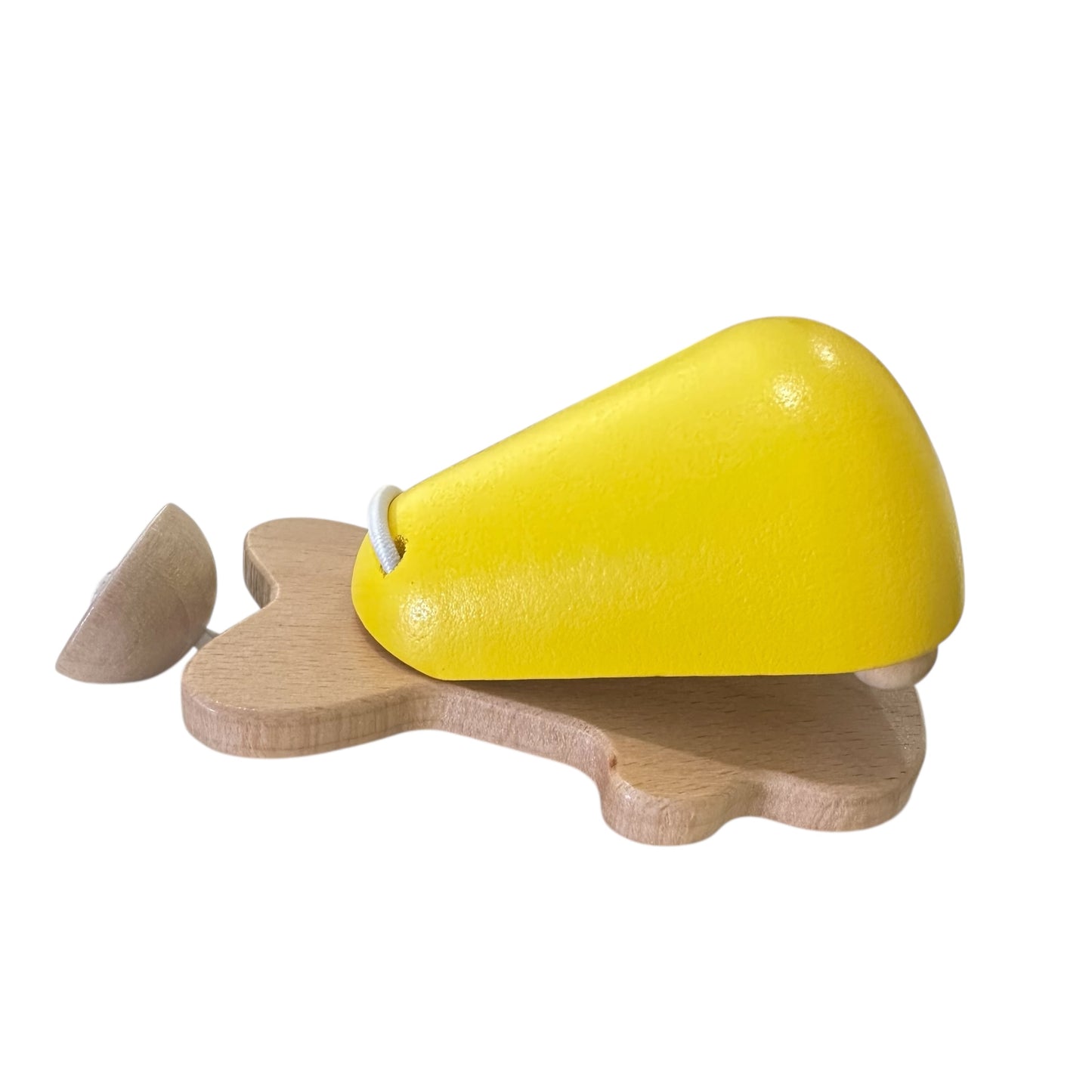 Wooden Fish Castanet | Montessori Music Toy, Sound Therapy Yellow